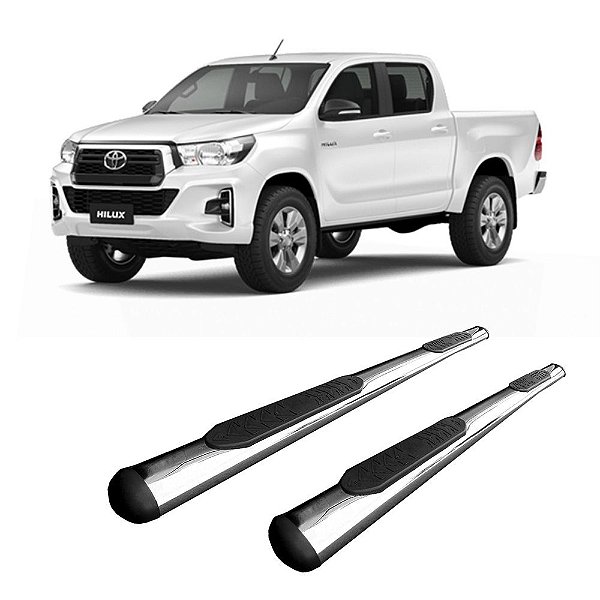 Estribo Hilux 2010 2011 2012 2013 2014 2015 CD Oval Cromo