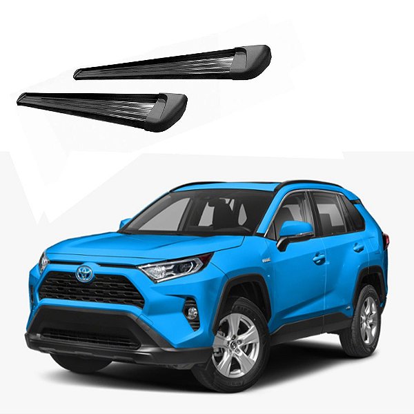 Estribo RAV4 2020 2021 2022 Alumínio Preto