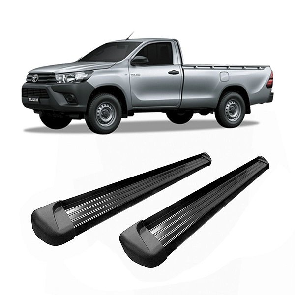 Estribo Hilux 2010 2011 2012 2013 2014 CS Alumínio Preto