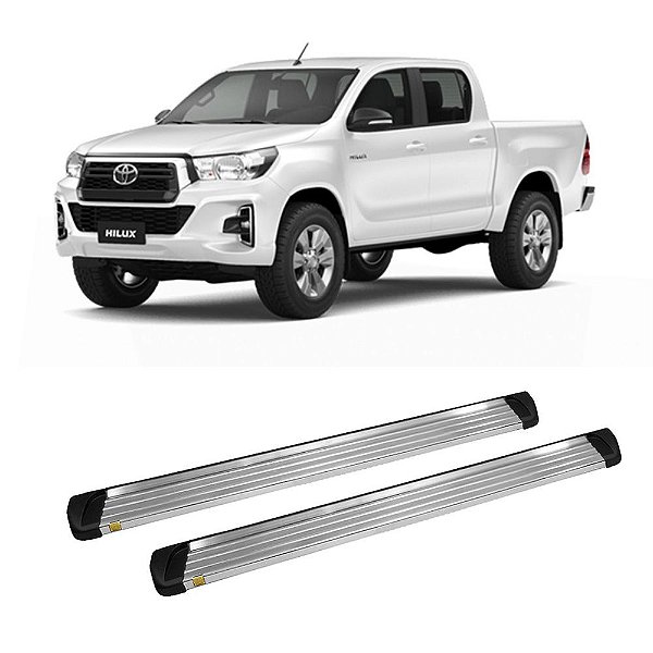 Estribo Hilux 2011 2012 2013 2014 2015 CD Alumínio Polido