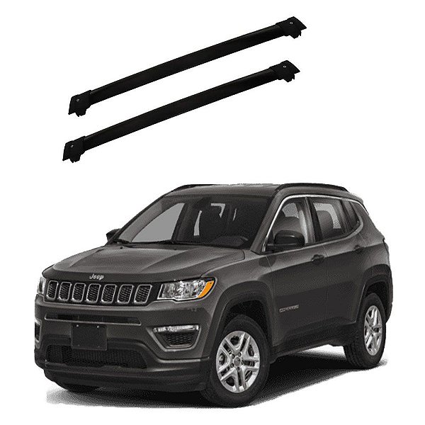 Travessa Rack Teto Compass 2007 2008 2009 2010 2011 Preto