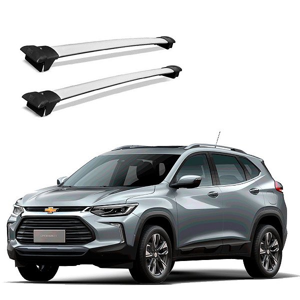 Travessa Rack Teto Tracker 2020 2021 2022 Prata