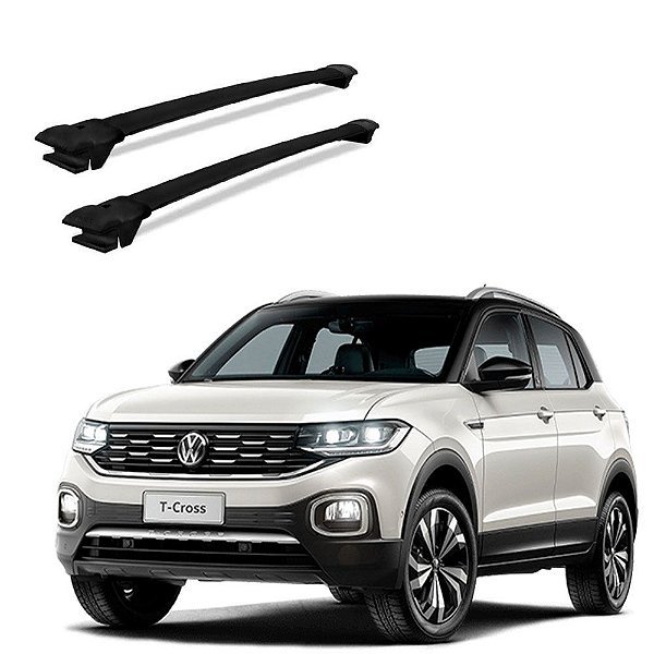 Travessa Rack Teto VW T Cross 2018 2019 2020 2021 Preto