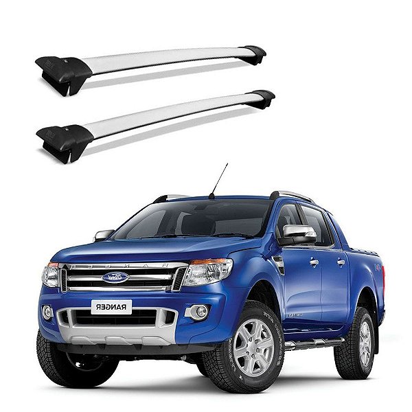 Travessa Rack Teto Ranger 2018 2019 2020 2021 2022 Prata