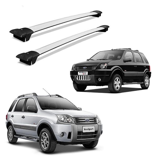 Travessa Rack Teto EcoSport 2003 2004 2005 2006 2007 Prata