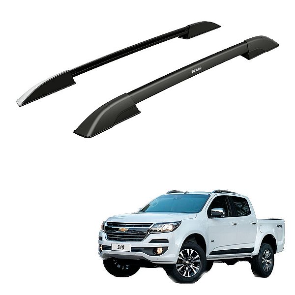 Rack Teto Longarina S10 2018 2019 2020 Cd Alumínio Preto