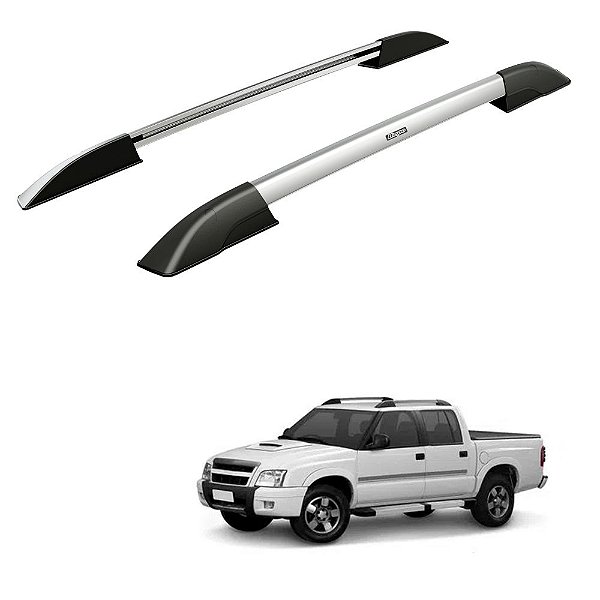 Rack Teto Longarina S10 2000 2001 2002 Cd Alumínio Polido