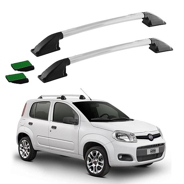 Rack Teto Longarina Uno 2020 2021 2022 Prata Tubular Colado