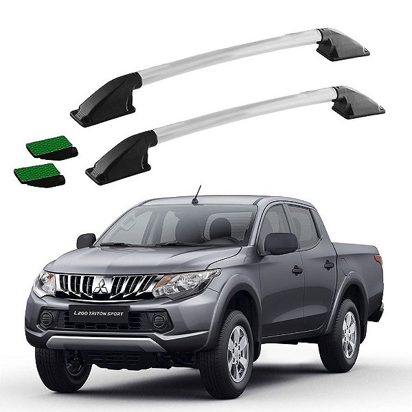 Rack Teto Longarina Triton 2015 2016 Prata Tubular Colado