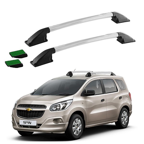 Rack Teto Longarina Spin 2015 2016 2017 Prata Tubular Colado
