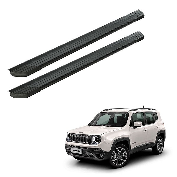 Estribo Renegade 2020 2021 2022 Aluminio Preto