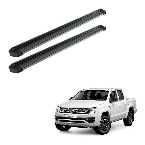 Estribo Amarok 2018 2019 2020 2021 Cd Preto Frente Polida