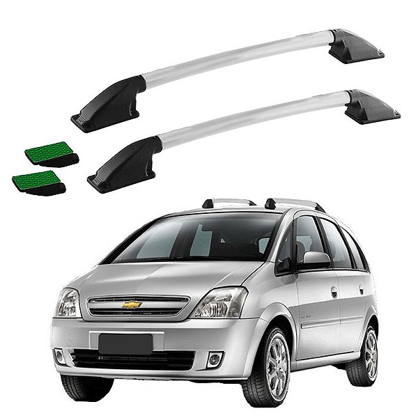 Rack Teto Longarina Meriva 2003 2004 2005 2006 Prata Colado