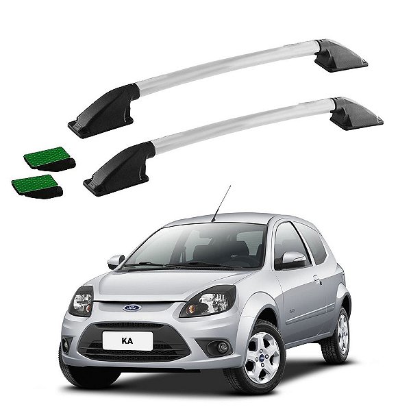 Rack Teto Longarina KA 2008 2009 2010 Prata Tubular Colado