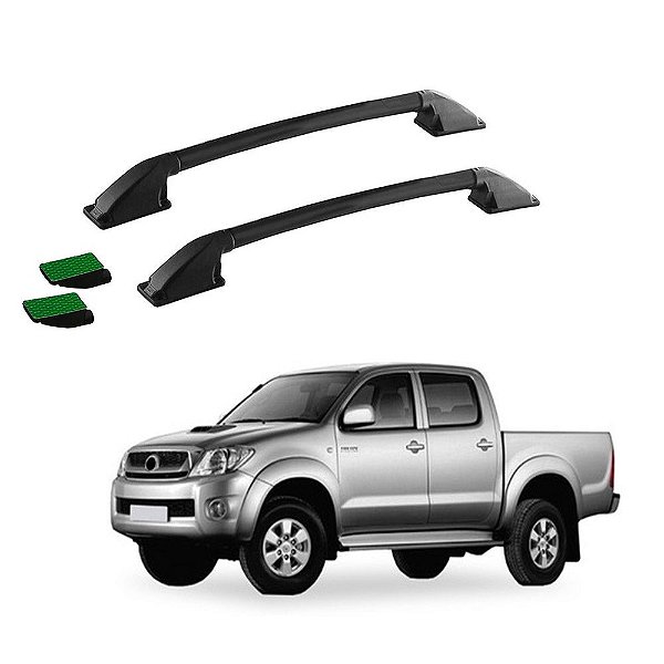 Rack Teto Longarina Hilux 2017 2018 2019 2020 Preto Colado
