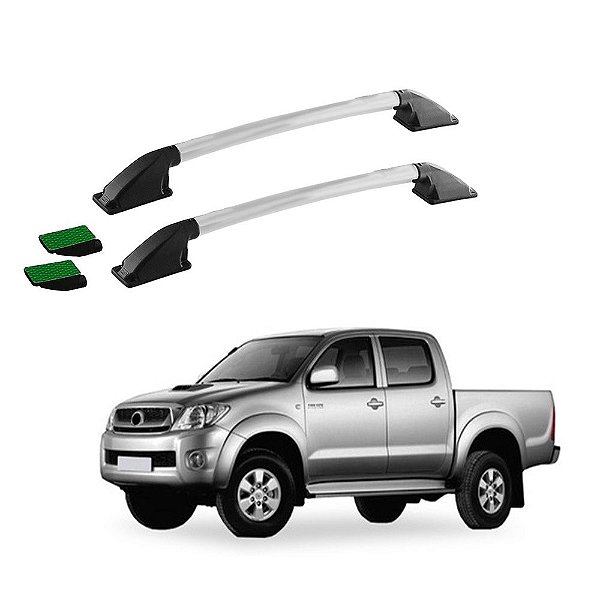 Rack Teto Longarina Hilux 2013 2014 2015 2016 Prata Colado