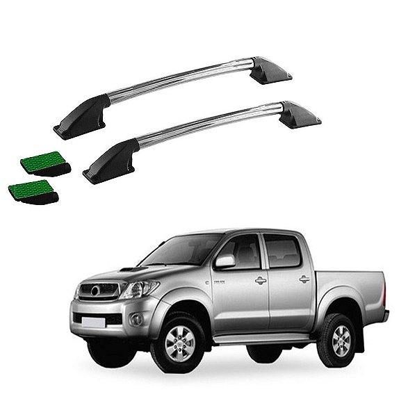 Rack Teto Longarina Hilux 2009 2010 2011 2012 Cromo Colado