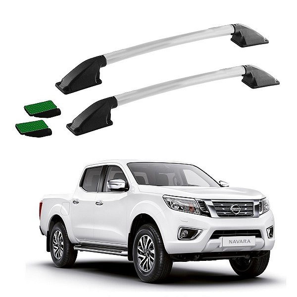 Rack Teto Longarina Frontier SEL 2011 2012 2013 Prata Colado