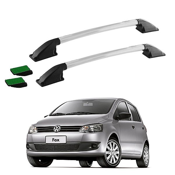 Rack Teto Longarina Fox 2007 2008 2009 2010 Prata Colado