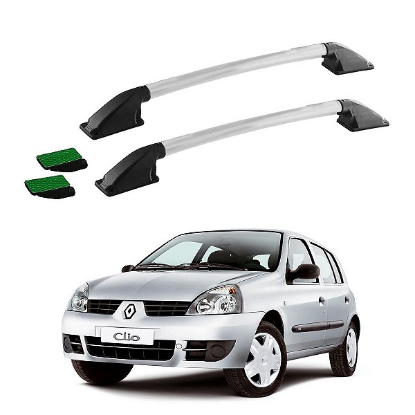 Rack Teto Longarina Clio 1999 2000 2001 2002 Prata Colado
