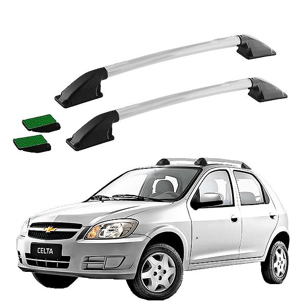 Rack Teto Longarina Celta 2005 2006 Preto Tubular Colado