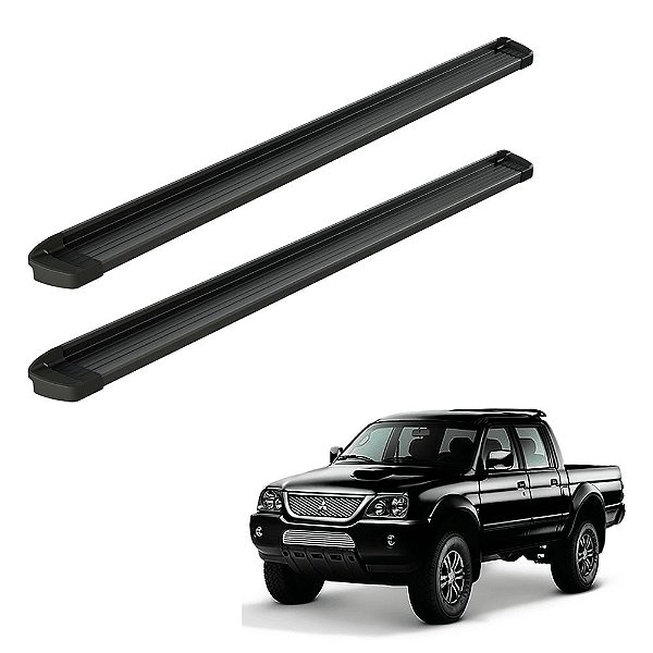Estribo L200 Gl 2004 2005 2006 2007 2008 Cd Alumínio Preto