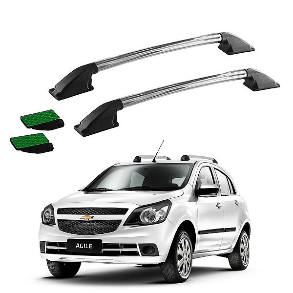 Rack Teto Longarina Agile 2009 2010 2011 2012 Cromo Colado