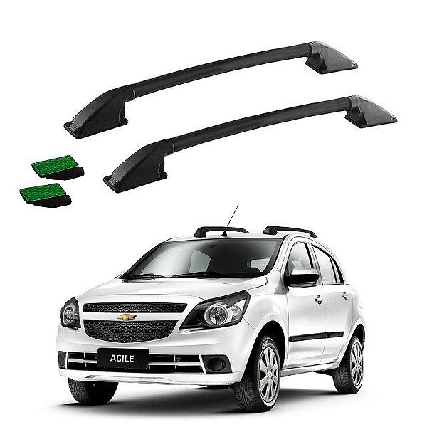 Rack Teto Longarina Agile 2009 2010 2011 2012 Preto Colado