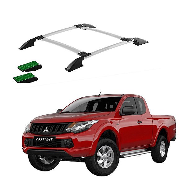 Bagageiro Teto Triton 2018 2019 2020 2021 2022 Prata Colado