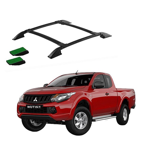 Bagageiro Teto Triton 2017 2018 2019 2020 2021 Preto Colado