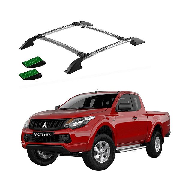 Bagageiro Teto Triton 2018 2019 2020 2021 2022 Cromo Colado