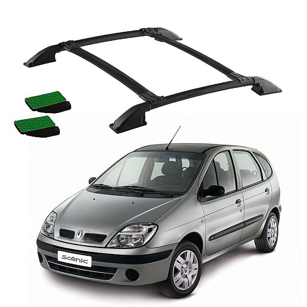 Bagageiro Teto Scenic 2003 2004 2005 2006 2007 Preto Colado