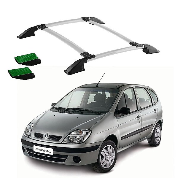 Bagageiro Teto Scenic 2006 2007 2008 2009 2010 Prata Colado