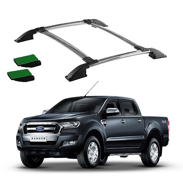 Bagageiro Teto Ranger 2018 2019 2020 2021 2022 Cromo Colado