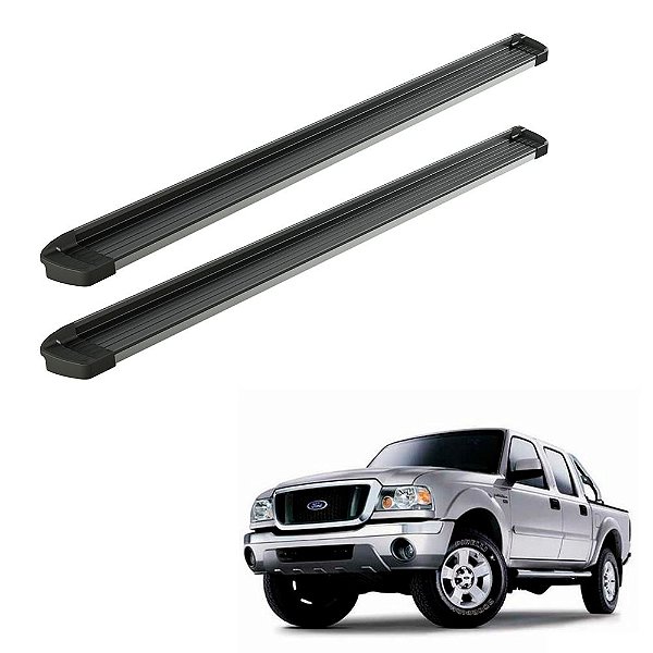 Estribo Ranger 2002 2003 2004 2005 Cd Preto Frente Polida