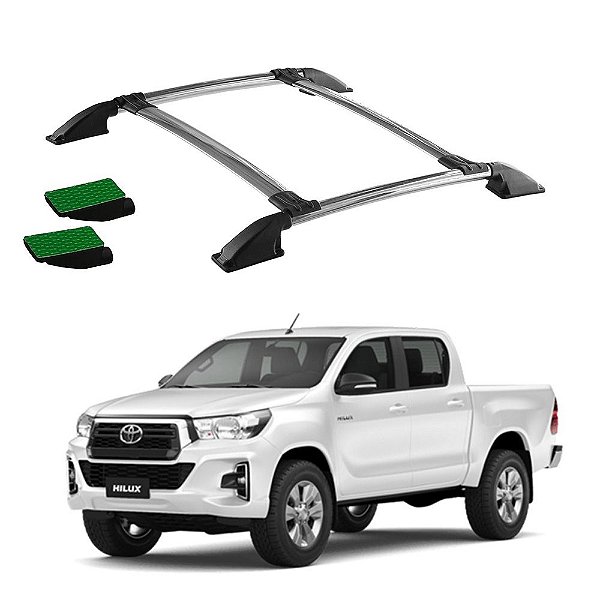 Bagageiro Teto Hilux 2010 2011 2012 2013 2014 Cromo Colado