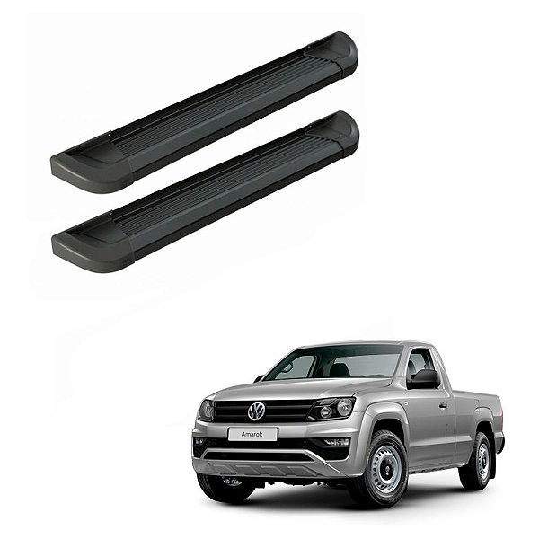 Estribo Amarok 2015 2016 2017 2018 2019 Cabine Simples Preto