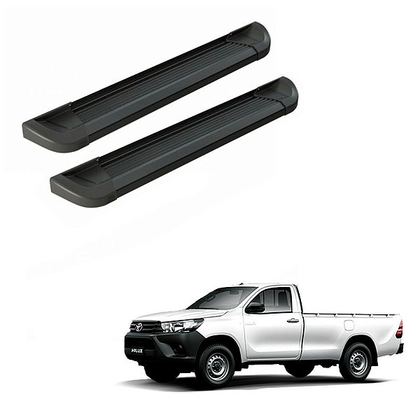 Estribo Hilux 2016 2017 2018 2019 2020 Cabine Simples Preto