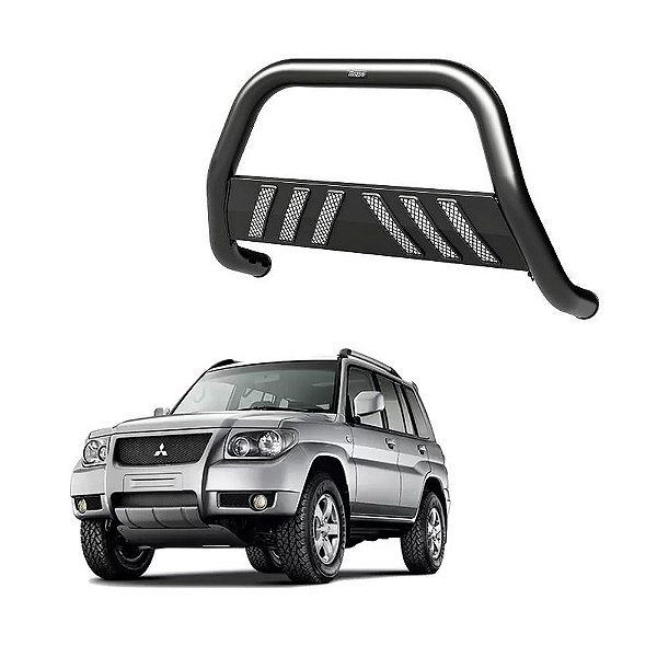 Quebra Mato Pajero Tr4 2011 2012 2013 2014 Com Grade Preto