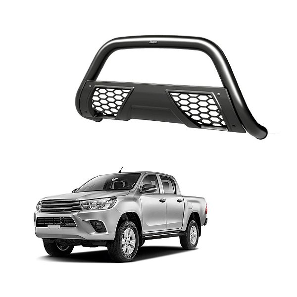Quebra Mato Hilux 2020 2021 2022 Grade Esportiva Preto