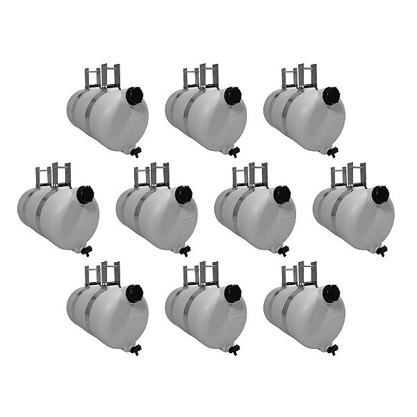 Corote Barrica Agua Caminhão 26 Litros Branco C/Suporte 10un