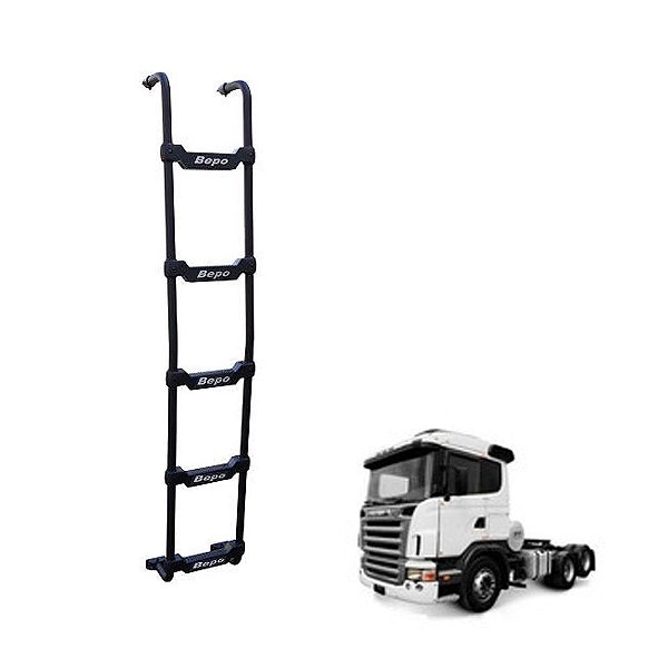 Escada Traseira Scania S6 Ntg 2021 2022 P G 5 Degraus Preto