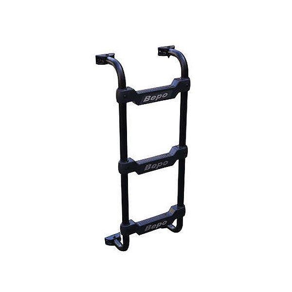 Escada Traseira Mb Axor Cabine Bolha 3 Degraus Preto 1432mm