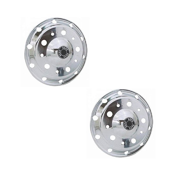 Kit Calota Ford Cargo Americana Pneu Sem Câmara Aro 22,5