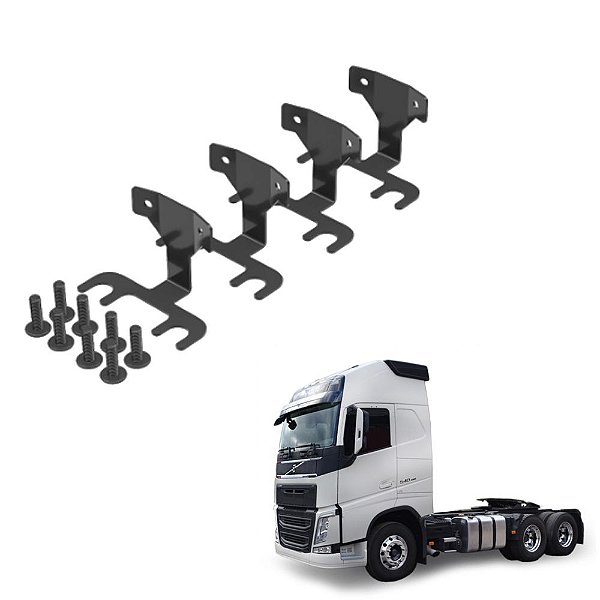 Jogo Suporte Cubo Calota Volvo Fh 2020 2021 2022