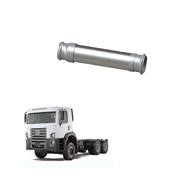 Tubo Flexível Vw Constellation 24.220 Adv Euro 5 Inox - 3,5p