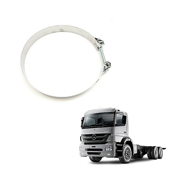 Abraçadeira Tubo Motor Mb Axor 3044 Até 2011 - C/ Silencioso