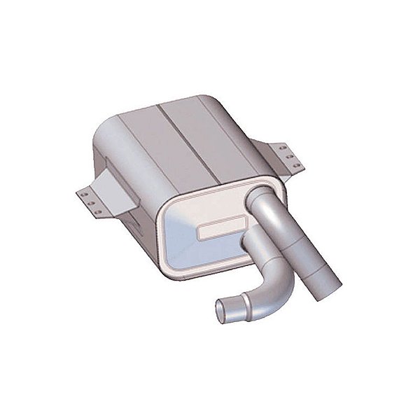 Silencioso Mb Atego 1718 Motor 4 Cil - 3 Polegadas Com Miolo