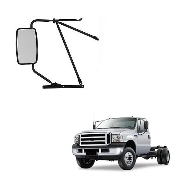 Retrovisor Ford F4000 2015 2016 2017 Completo Plano Le