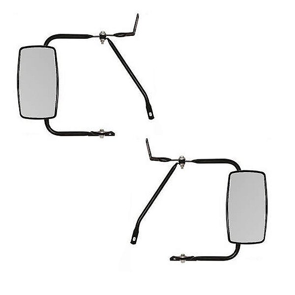 Espelho Retrovisor Ford F1000 1987 1988 Completo Plano - Par